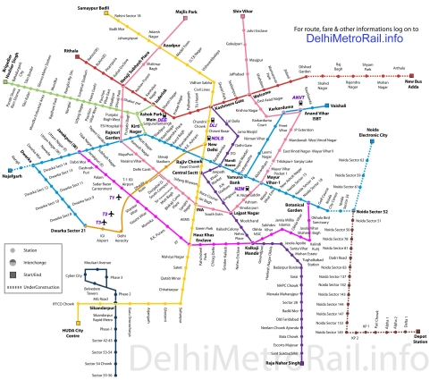 Metro Route Delhi To Gurgaon Delhi Metro Map, Master Plan 2021